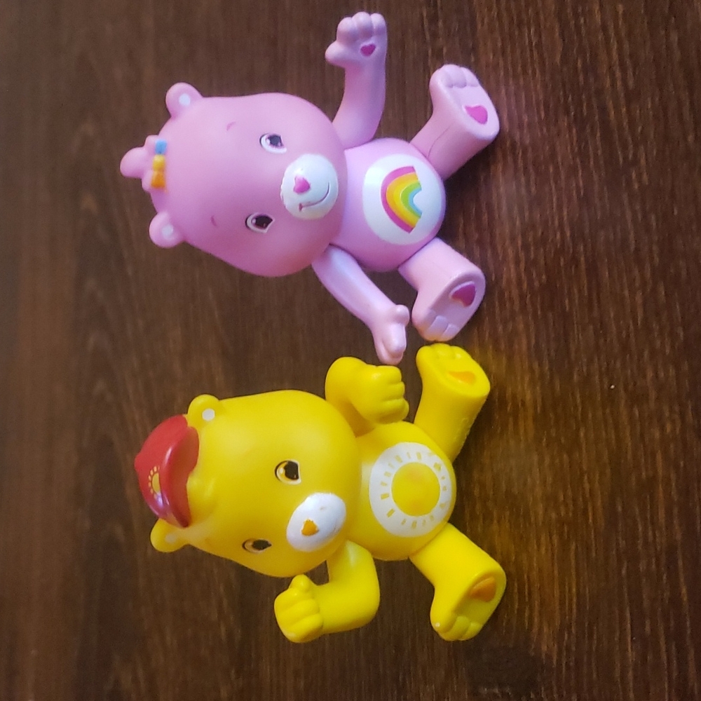 Vintage Care Bears cake toppers figures bakery crafts poseable